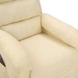 vidaXL masažni naslonjač od tkanine krem | shoptok.hr
