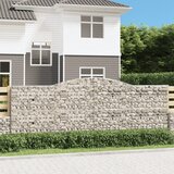  Obokane gabion košare 6 kosov 400x30x140/160cm pocinkano železo, (21732395) | Shoptok.si