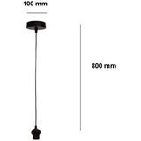  Brilagi - Napajajući kabl PARTY, 1x E27/60W/230V, prečnik 10 cm, crne boje | Eponuda.com