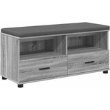  Klupa za hodnik s jastukom Sivi Sonoma 100 x 38 x 46 cm | shoptok.hr
