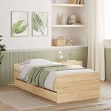 vidaXL Okvir kreveta s ladicama boja hrasta 90x190 cm | shoptok.hr