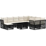  Sjedeća garnitura za vrt 11 kom. Crna poliratan 100 x 55 x 73 cm | Shoptok.si