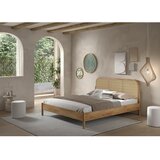 Vipack Zakonska postelja iz masivnega hrasta brez letvenega dna 180x200 cm v naravni barvi Olive Rotan – | Shoptok.si