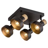 Rabalux spot lampa Saskia, 4x15W, 4xE14, Crna Cene