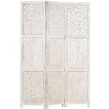Sobna pregrada s 3 panela bijela 120x165 cm masivno drvo manga | shoptok.hr
