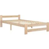 The Living Store Posteljni okvir iz trdne borovine 90x200 cm - Posteljni Okvir, (21531767) | Shoptok.si