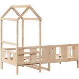  Dnevni krevet s krovom bez madraca 80 x 200 cm masivno drvo | shoptok.hr