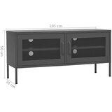 TV ormarić antracit 105 x 35 x 50 cm čelični | shoptok.hr