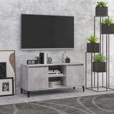 TV omarica s kovinskimi nogami betonsko siva 103,5x35x50 cm, (20622553) Cene