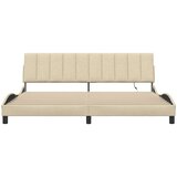 Okvir za krevet bez madraca krem 200x200 cm od tkanine - Krema 200 x 200 cm | shoptok.hr