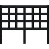  Posteljno vzglavje črno 125,5x4x100 cm trdna borovina, (20685022) | Shoptok.si