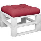  Jastuk za palete crvena boja vina 60 x 60 x 12 cm od tkanine | shoptok.hr