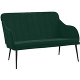  Klupa tamnozelena 110 x 76 x 80 cm baršunasta | shoptok.hr