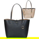 Polo Ralph Lauren Nakupovalne torbe MERRIMACK REVERSIBLE TOTE MEDIUM Črna Cene