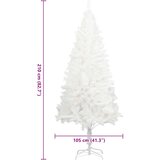  Umjetno božićno drvce s realističnim iglicama bijelo 210 cm | shoptok.hr