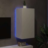  Zidni TV ormarić s LED svjetlima bijeli 40 5 x 35 x 80 cm | shoptok.hr
