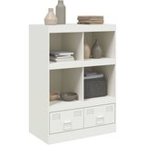  Visoka komoda bijela 67 x 39 x 95 cm čelična | Eponuda.com