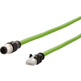 Metz Connect 142M4D15050 M12 omrežni kabel CAT5e S/UTP 5 m zelena PUR plašč, kislinsko odporen, odporen na ozon, UV odporen, primeren za verigo za spe, (20532943) | Shoptok.si