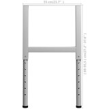  Okviri za radni stol 2 kom metalni 55 x (69 - 95 5) cm sivi | shoptok.hr