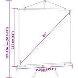  Projekcijsko platno s tronošcem 63 1 : 1 | shoptok.hr
