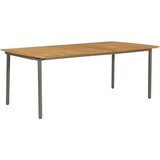 vidaXL Vrtna miza 200x100x72 cm trden akacijev les in jeklo Cene