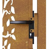  Vrtna vrata 100x100 cm Corten čelik Dizajn stabla | shoptok.hr