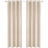 YSTYLE Set 2 žametnih termo zaves z obročki - 175 × 140 cm | Shoptok.si