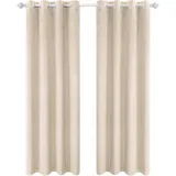 Set 2 žametnih termo zaves z obročki - 175 × 140 cm