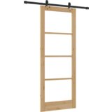 Klizna vrata s hardverom - 83x211 cm - Masivna borovina | shoptok.hr