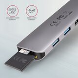 Axagon hub 5V1, 2XUSB 3.2 +hdmi 20 cm usb-c pd 100W Cene