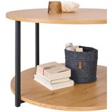 P & B klubska miza, črna, barve hrasta | Shoptok.si