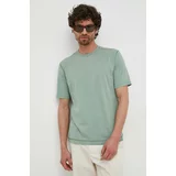Sisley Pamučna majica boja: zelena, glatki model