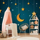  Foto tapeta - Skyline - turquoise night sky landscape with stars for children 450x315 Vodootporna | shoptok.hr