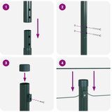  Stup za ogradu 26 pcs Zelena 3,2 x 3,2 x 170 cm | shoptok.hr