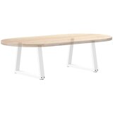  Noge za klub stolić V-oblika 2 kom Bijele 60 x (42-43,3) cm Čelik | shoptok.hr