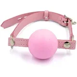 Leather Ballgag Pink L