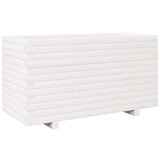 Maison Chic Vrtno cvetlično korito - Cvetlični Lonec belo 90x40x49,5 cm trdna borovina, (21789379) | Shoptok.si