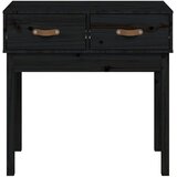  Konzolni stol crni 76,5x40x75 cm od masivne borovine | Eponuda.com