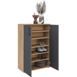 XORA omara za čevlje antracit, hrast artisan | Shoptok.si