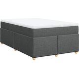  Krevet s oprugama i madracem tamnosivi 120 x 200 cm od tkanine | shoptok.hr