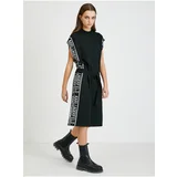 Karl Lagerfeld Black women's sweater dress with wool admixture - Women