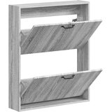  Ormar za cipele na zidu HAARLEM 71 x 17 x 86 cm Siva Sonoma | shoptok.hr