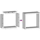 vidaXL Stalak za drva za ogrjev 100x40x100 cm od čelika COR-TEN | shoptok.hr