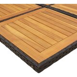 vidaXL 9-dijelni vrtni blagovaonski set s jastucima crni od poliratana | shoptok.hr