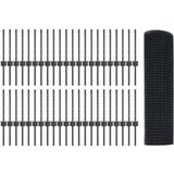  Zavarena žičana ograda s 44 U postova Siva 0.4x100 m Čelik | shoptok.hr