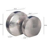 Livetastic Set Dekorativnih Vaz Silver, 2 Kos | Shoptok.si
