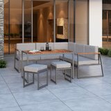 Beldano Lounge Garnitura Luzern, Siva, Akacija, 5-Delno | Shoptok.si
