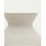 Kave Home Kremno bela visoka vaza iz papirmašeja (višina 51 cm) Pria – | Shoptok.si