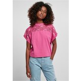 UC Ladies Women's short oversized lace T-shirt light purple color Cene