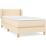 Maison Chic Box spring postelja - Vzmetna postelja z vzmetnico krem 90x190 cm blago SL20138, (21881340) Cene